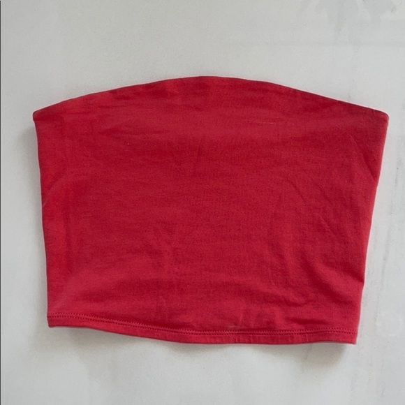 Garage Tops - Garage Coral Strapless Tube Top Size XS
